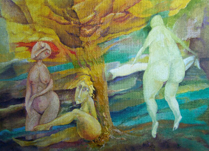 Нимфы у ручья