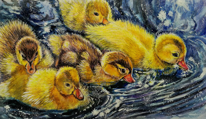 Стайка пушистиков