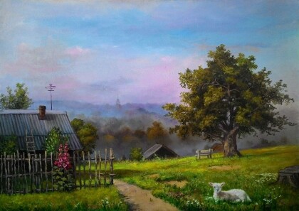 На краю села