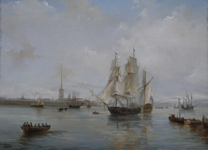 "Вид на Петропавловскую крепость"