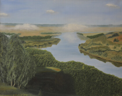 Ложился на поля туман