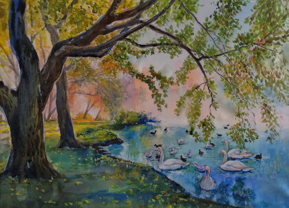 Утро в парке