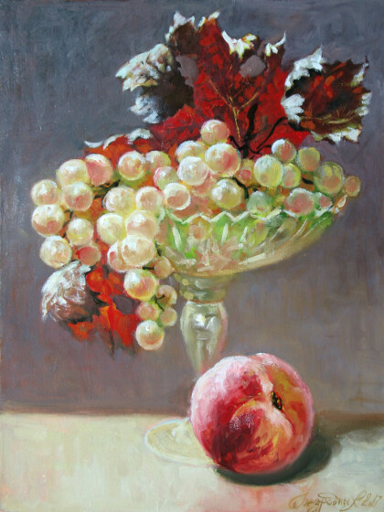 Виноград.Персик