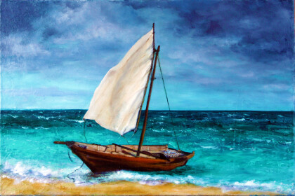 Одинокая лодка