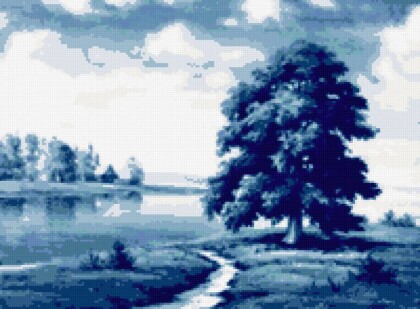 Вышивка на подушке