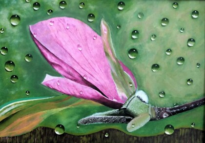 Вода и бутон