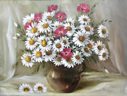 Ромашки и гвоздики