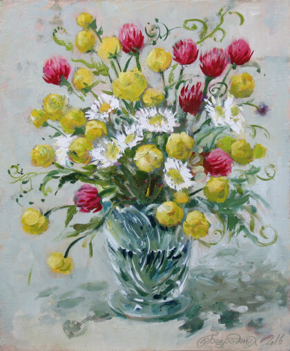 Клевер.Купавки.