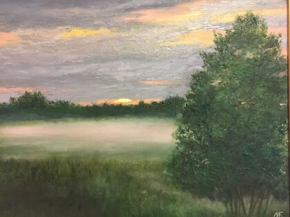 Туман над полем