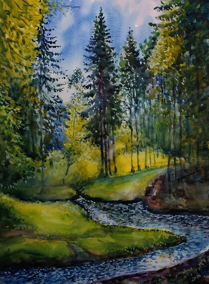 Лесной ручей