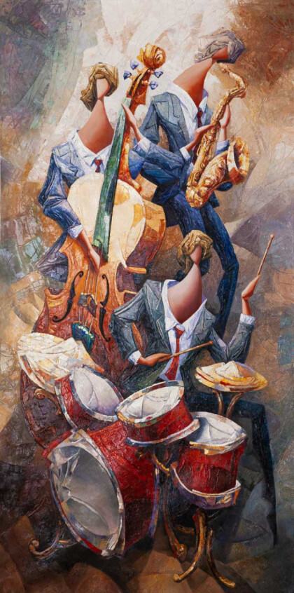 Вольная копия картины Натана Брутского по фото заказчика