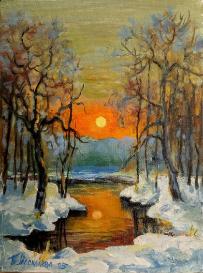 Оранжевый закат