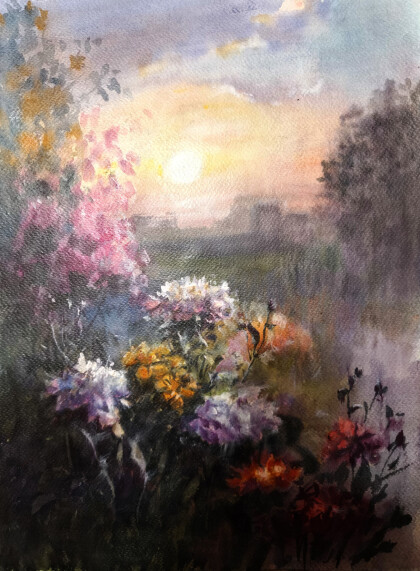 Цветочный пейзаж