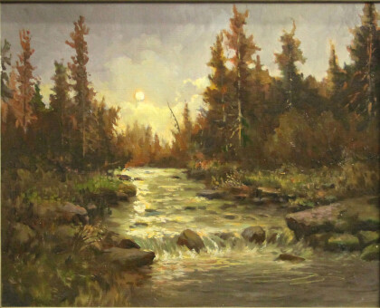 Картина"Боковая",40х50 .В.П. Швецов