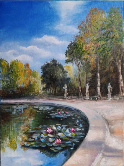 Лотосы в саду Тюильри