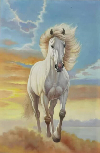 Белый конь, несущий победу