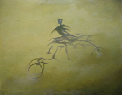 Велосипедистка