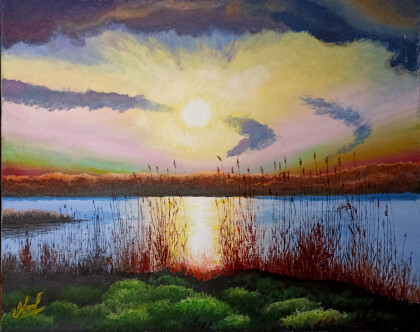 Вечер на озере