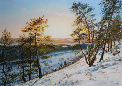 Зима на Мастрюковских озерах 2