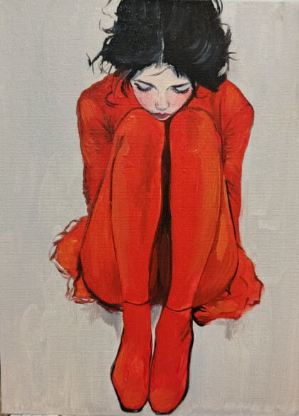 Девочка в красном