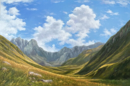 Кавказские горы. Застывшие волны времен мирозданья