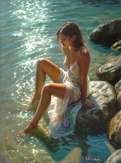 В солнечных бликах