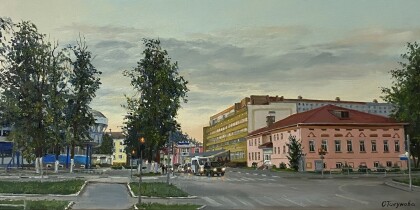 г.Озеры, вечер.