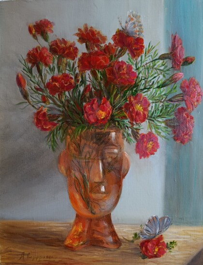 Картина Размышления о цветах