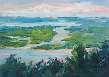 Закат на Волге