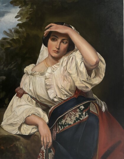 Портрет молодой девушки. Ручная живопись на заказ