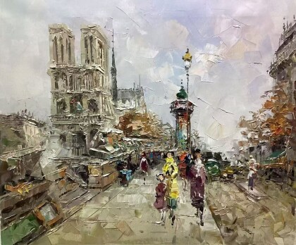 Гуляли мы с тобой по Сен-Мишель до Нотр-Дама