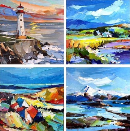 Между небом и морем. Палитра тихого счастья. Полиптих