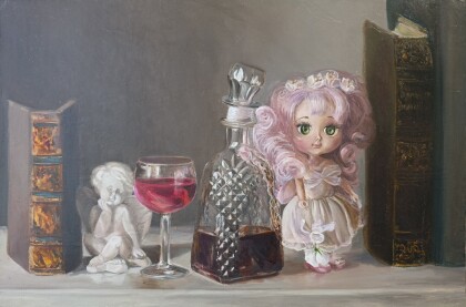 Картина маслом Куколка