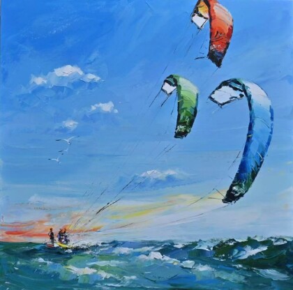 Вечерний дзен. Кайтсёрфинг