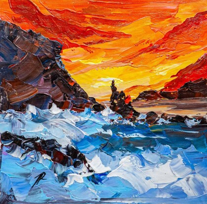 Закат на побережье N4