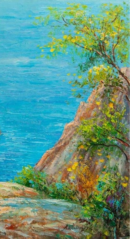 Утесы над лазурным морем 2. Крым