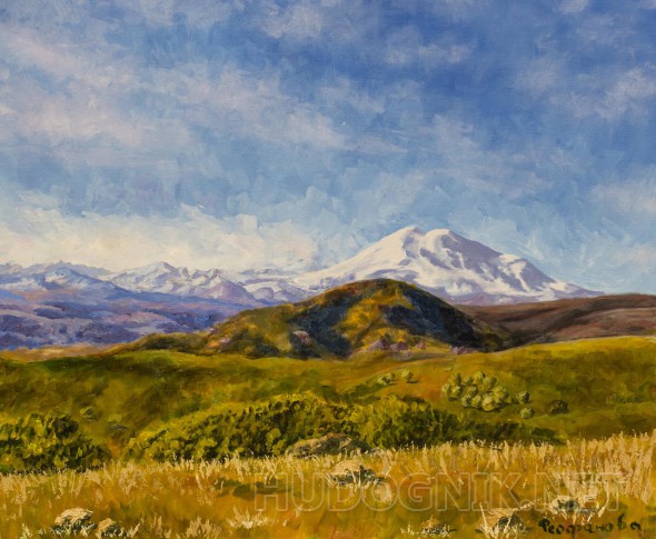 Горный осенний пейзаж - Эльбрус