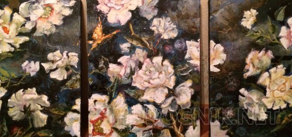 Триптих - Цветы во вселенной