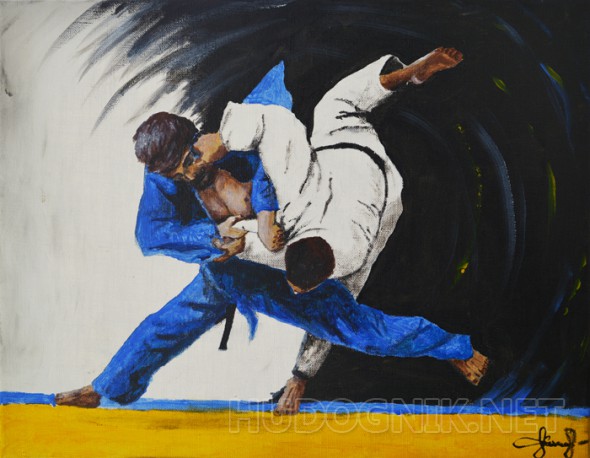 Картина с борцами - Динамика