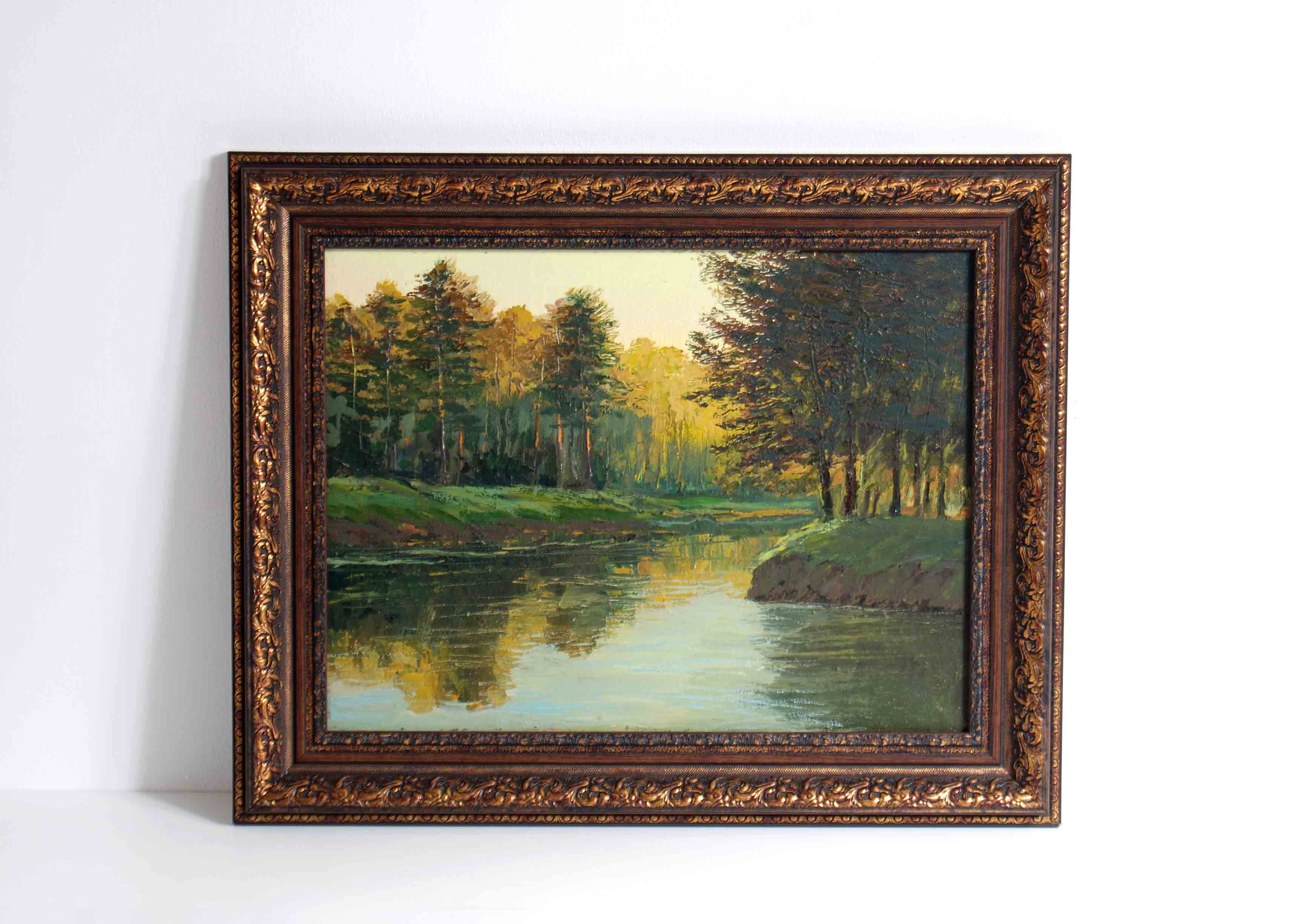 Антикварная картина маслом