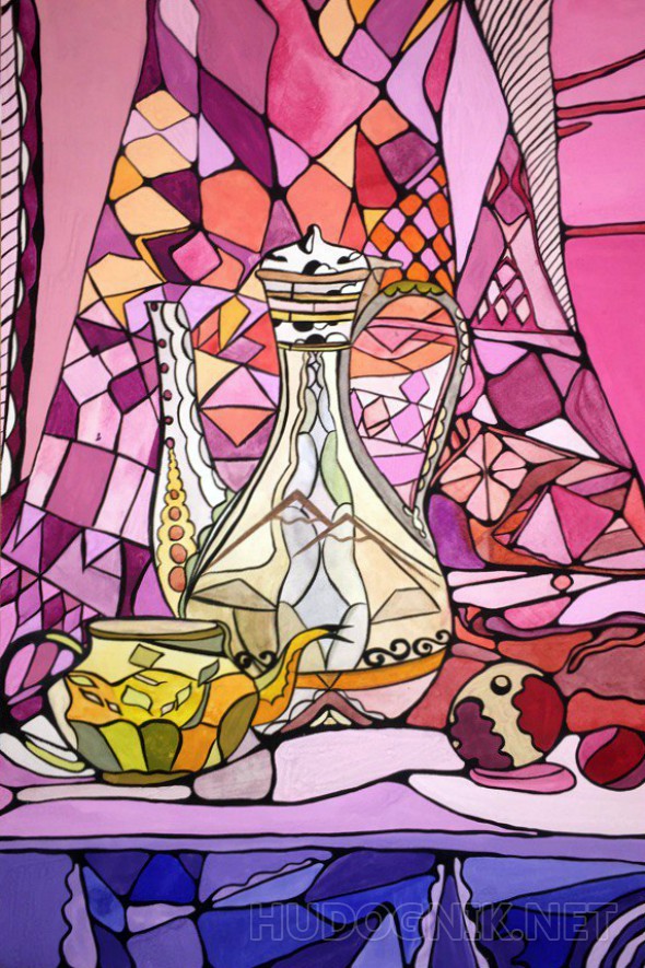 Натюрморт с кувшином и чайником