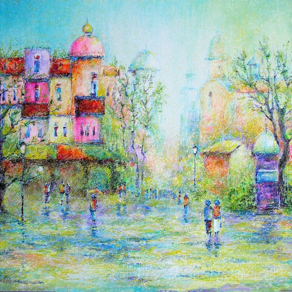Городской пейзаж в стиле Импрессионизма
