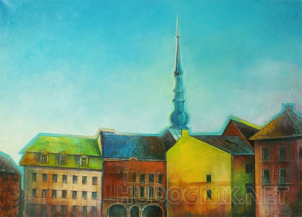 Городской пейзаж - Старая Рига