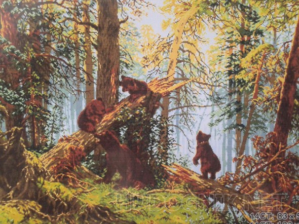 Копия (репродукция) картины - Шишкин. Утро в сосновом бору