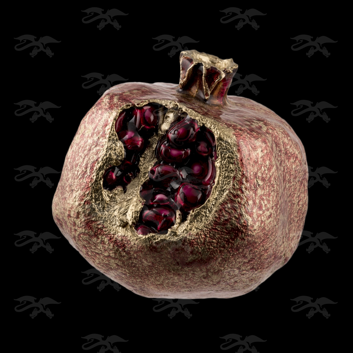 Гранат из латуни по технологии бронзового литья