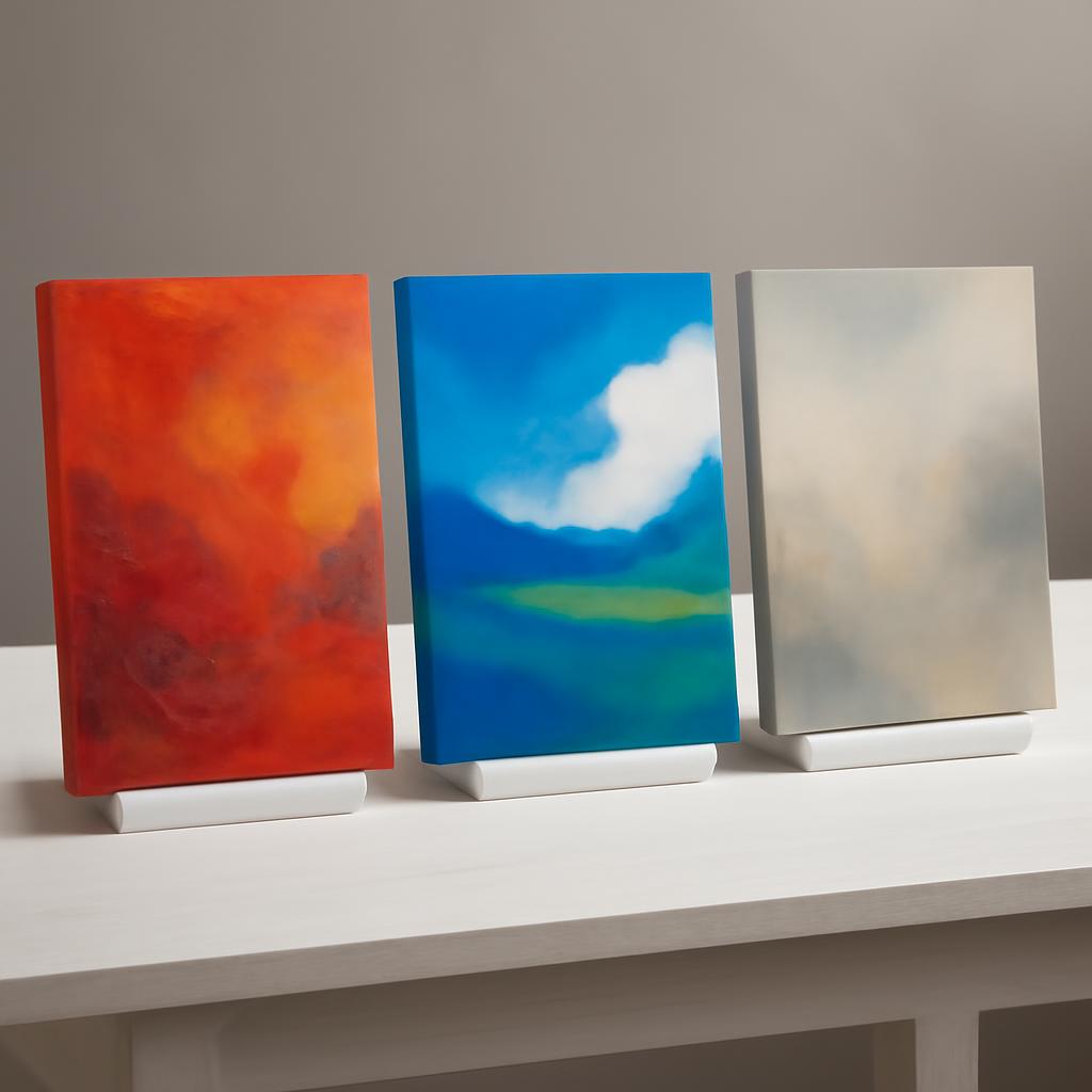 Сравнение образцов печати на холсте