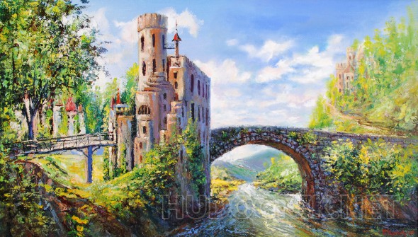 Картина маслом на холсте - Сторожевая крепость