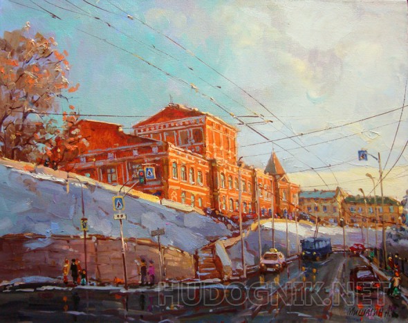 Картина, нарисованная по фото театра