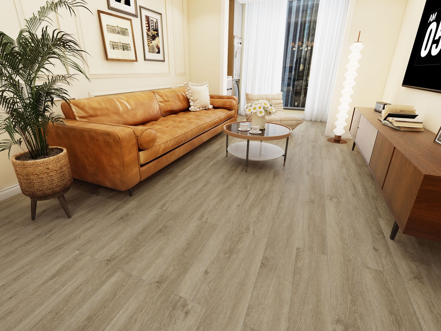 Кварцвиниловая плитка замковая в интерьере