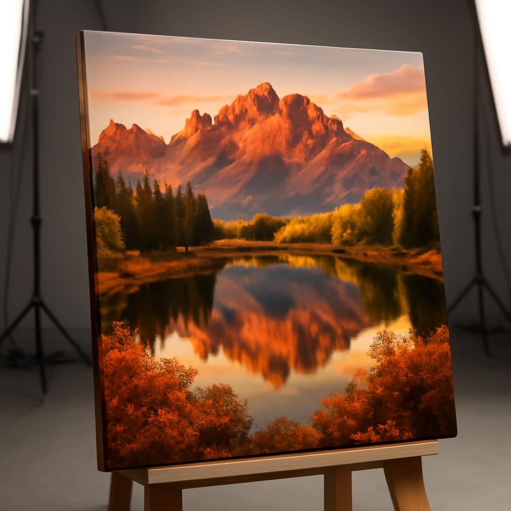 Пример сублимационной печати на холсте с фотографиями